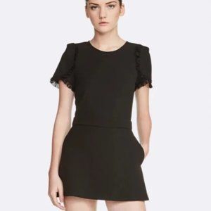 Maje Black Ively Romper Playsuit